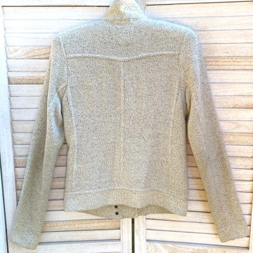 Lucky Brand Marled Knit Moto Jacket Size XS - Picture 6 of 12